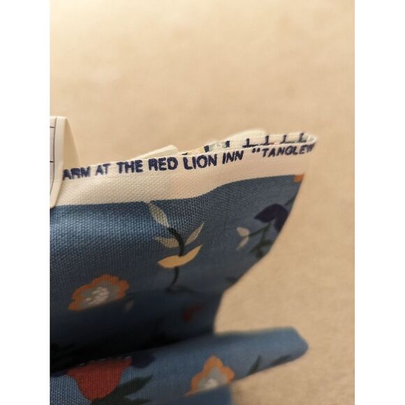 Waverly Tanglewood Fabric Blue 3.25 Yds 48W New Country Cottage Classic - Picture 3 of 6